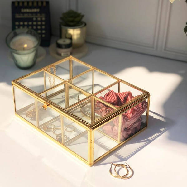 Jewellery Organizer - 6 Slots - Transparent - Single Piece