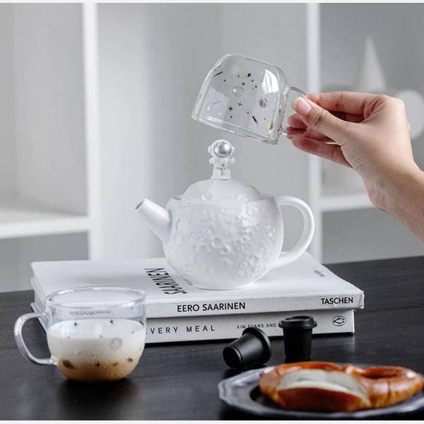 Kettle With Cup - Astronaut - Set Of 2