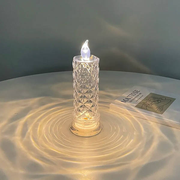 LED Candle Light Rose Single Piece