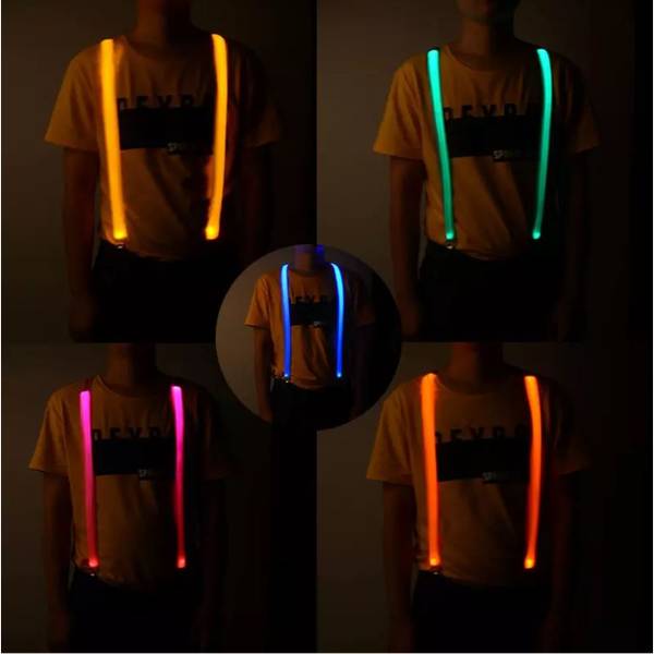 LED Suspenders - Orange