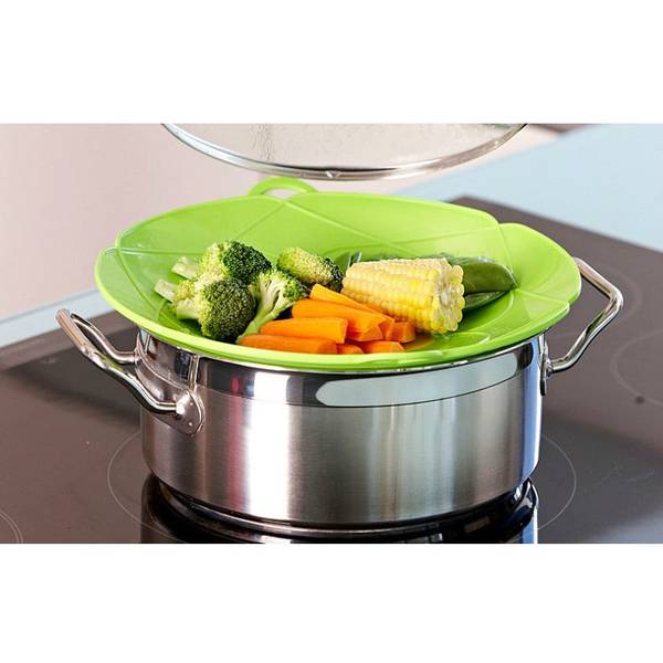 Lid Spill Stopper For Pan - Red - Single Piece