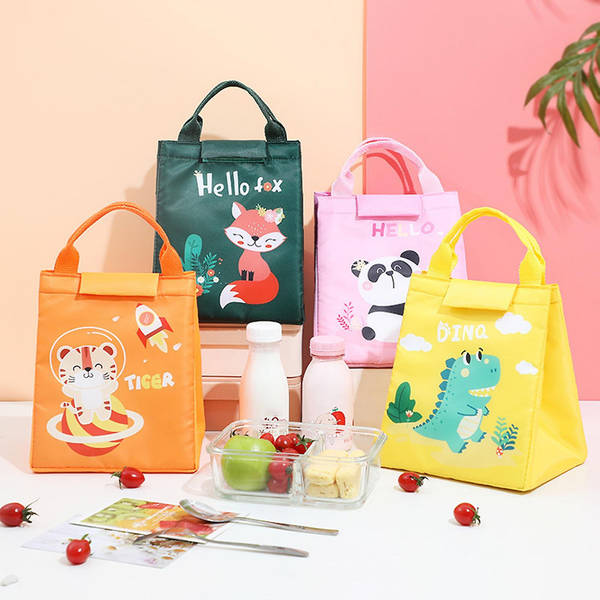 Lunch Bag - Animal - Velcro Seal - Assorted - Single Piece