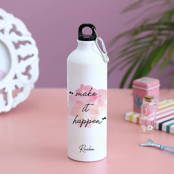 Make It Happen Personalized Sipper Bottle