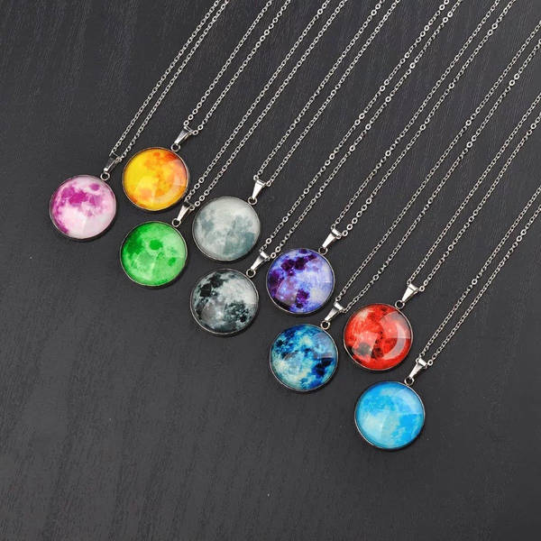 Mini Glow-In-The-Dark Moon Pendant