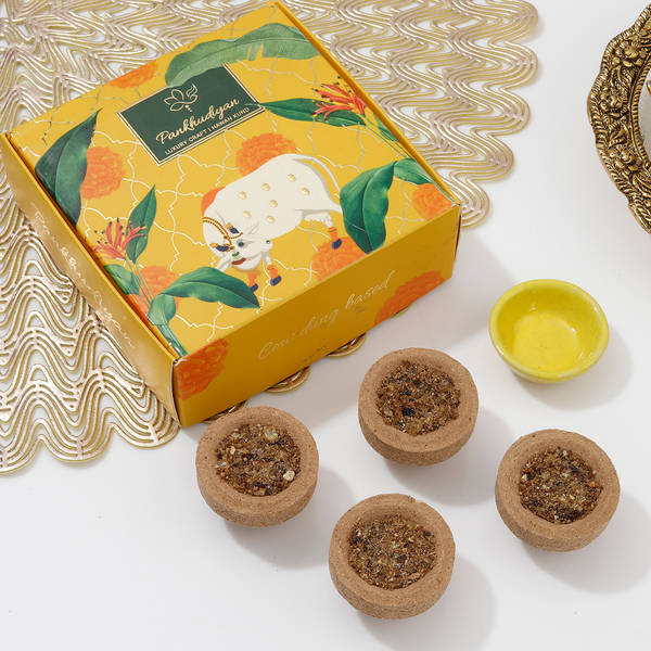 Natural Aromatic Hawan Kund - Assorted - Set Of 4