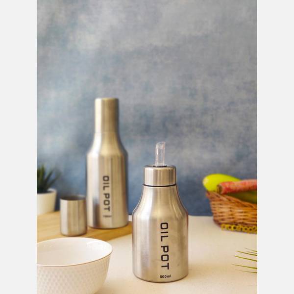 Oil Bottle - Stainless Steel - Single Piece