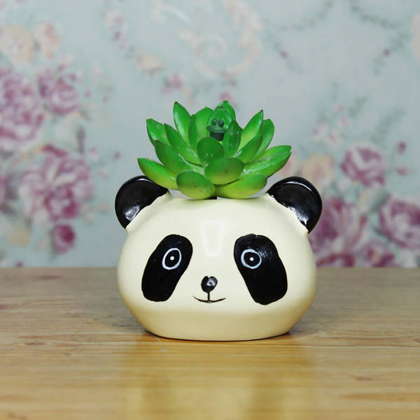 Panda Face Planter - Assorted - Single Piece