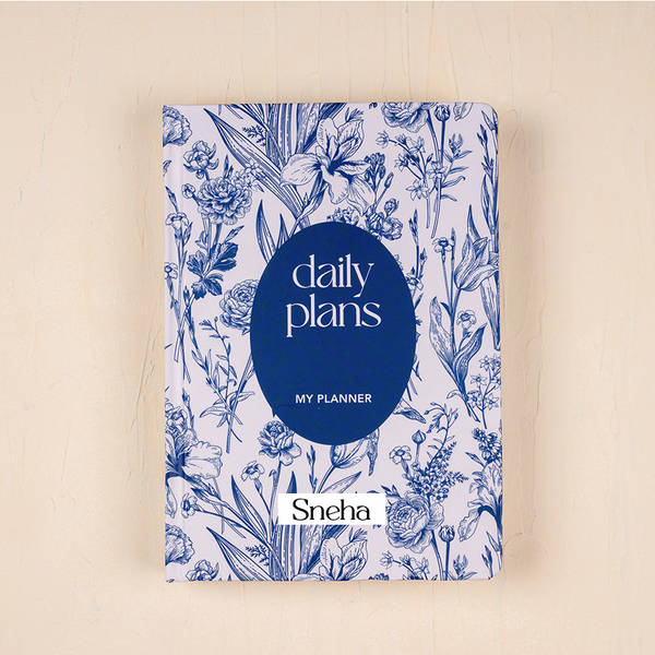 Personalized Blooming Floral Planner - Single Piece