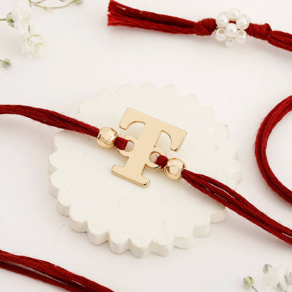 Personalized Initial Rakhi - T