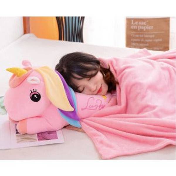 Pillow And Blanket Set - Unicorn