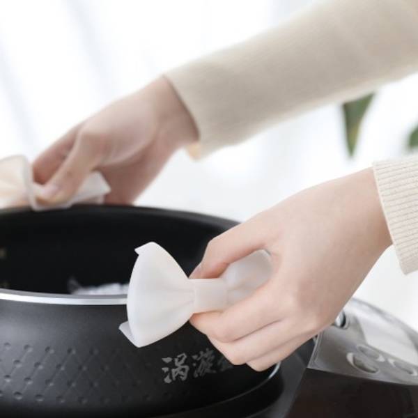 Pot Holder - Bow - Silicone - Grey - Set Of 2