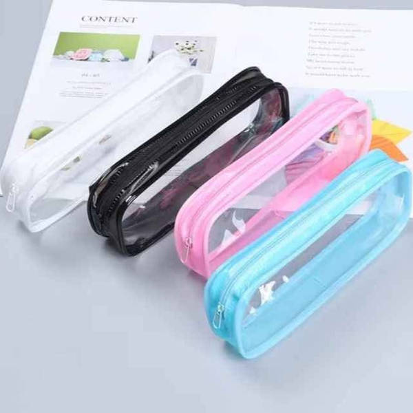 Pouch - Stationery - Transparent - Assorted - Single Piece