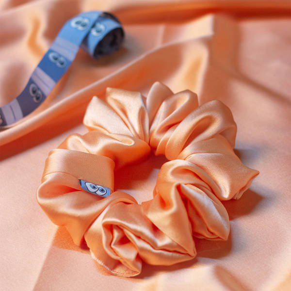 Radiant Sunset Silk Scrunchie - Single Piece