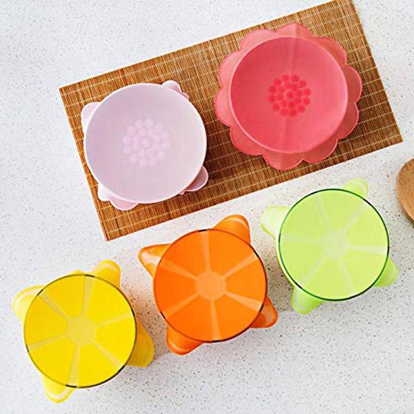 Reusable Silicone Food Wrap - Fruit Shape - Set Of 4 - Assorted