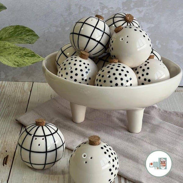 Salt And Pepper Shakers - Bomb Shell - Set Of 2