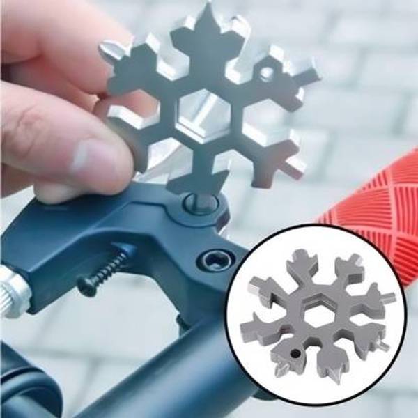 Screw Driver - 18 In 1 - Snow Flake - Silver - Assorted - Single Piece