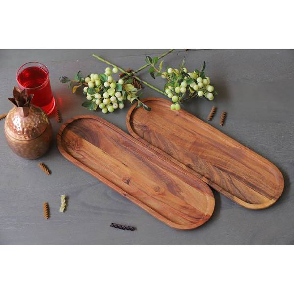 Serving Platter - Long - Dark Brown