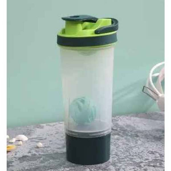 Shaker Bottle With Cup - Single Piece
