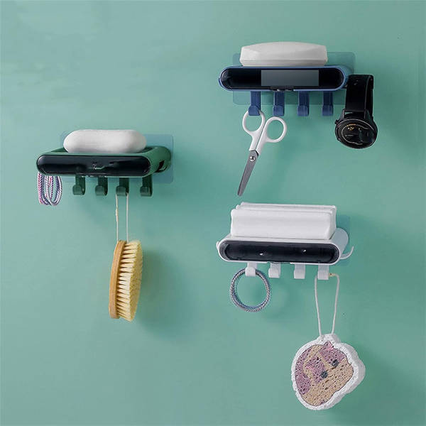 Six Hooks Wall Mount Soap Holder - Assorted - Single Piece