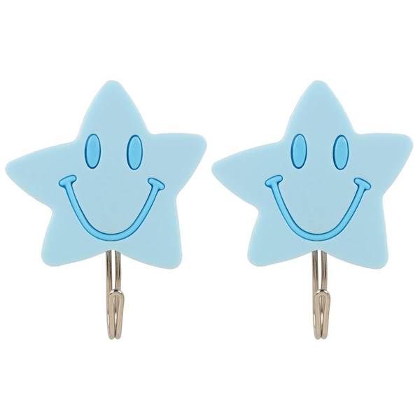 Smiley Hooks - Stars - Set Of 2 - Assorted