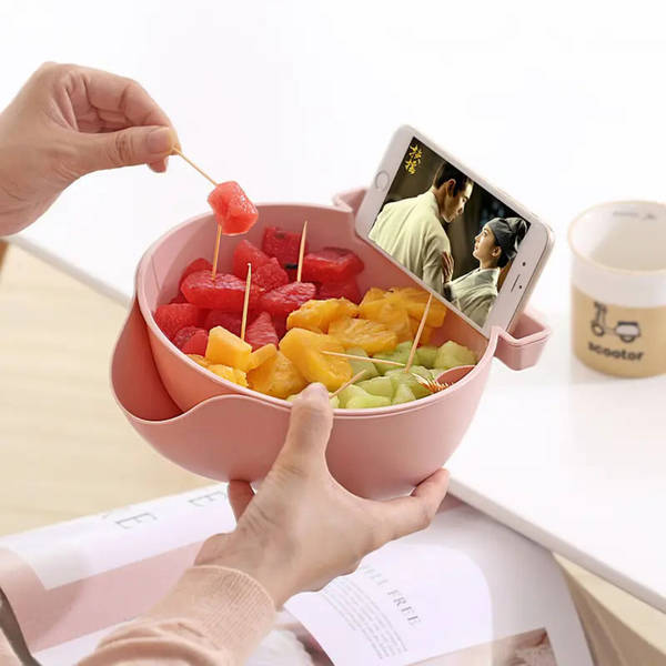 Snack Bowl With Mobile Stand
