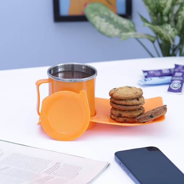 Snack Tray With Cup - Assorted - Single Piece
