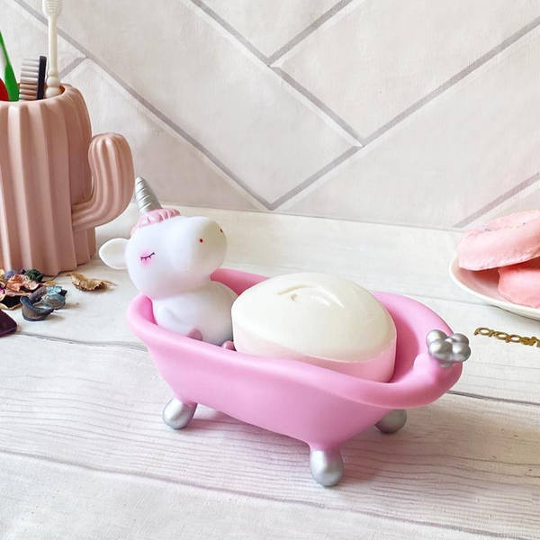 Soap Dish - Unicorn - Slicone - Single Piece