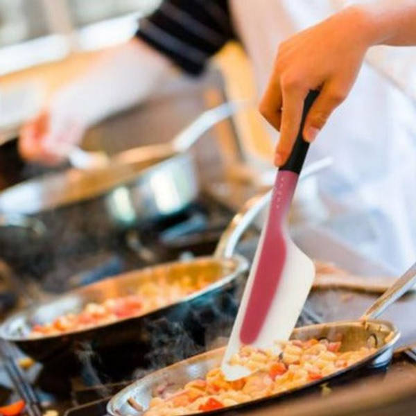 Spatula Scraper Spoon - Silicone - Set Of 2