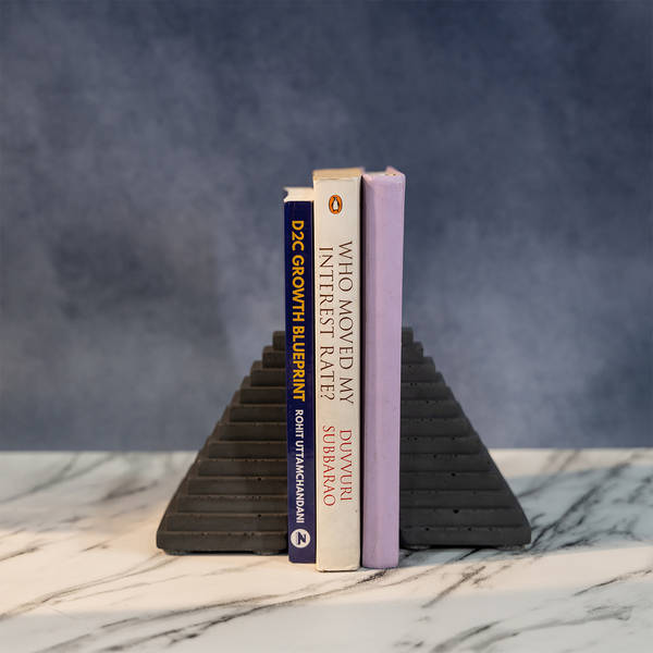 Staircase To Knowledge Concrete Bookend - Single Piece