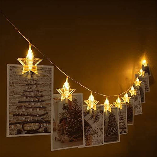 Star Photo Clip LED String Lights- 11 Clips
