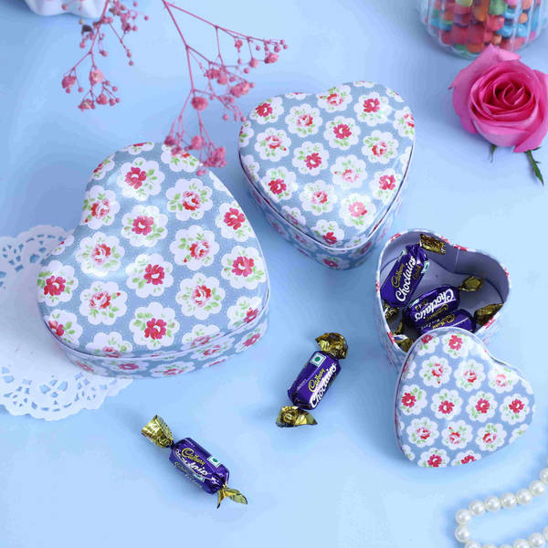 Storage Box - Heart - Assorted - Set Of 3