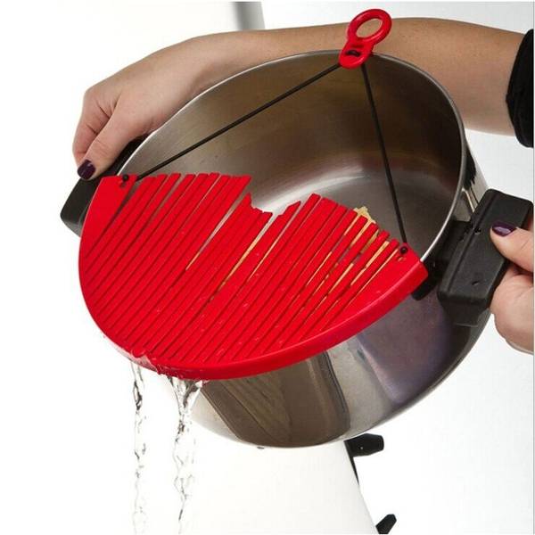 Strainer - Red - Silicone - Single Piece