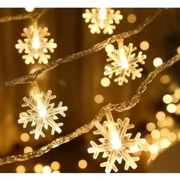 String Lights - Snowflakes - Warm White