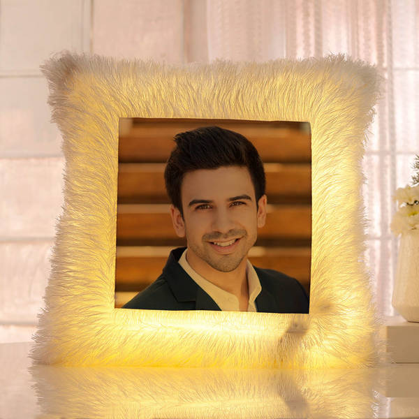 Suave Snuggler - Personalized LED Fur Cushion
