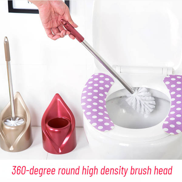 Toilet Cleaning Brush - Metallic Colors - Single Piece
