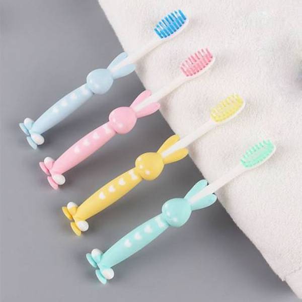 Toothbrush With Cover - Baby Bunny - Set Of 3