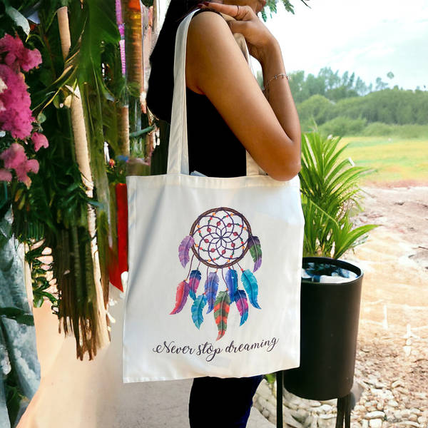 Tote Bag - Never Stop Dreaming - Assorted - Single Piece