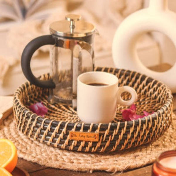 Trays - Natural Cane - Set Of 3