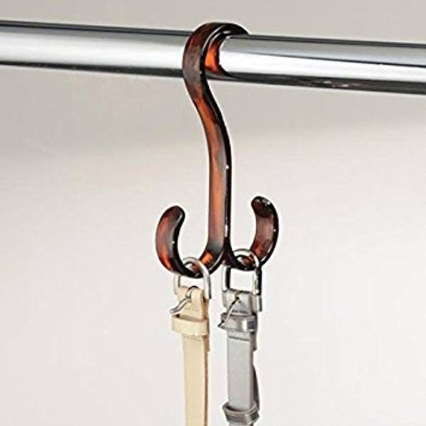 Twin Hook Hanger - Brown
