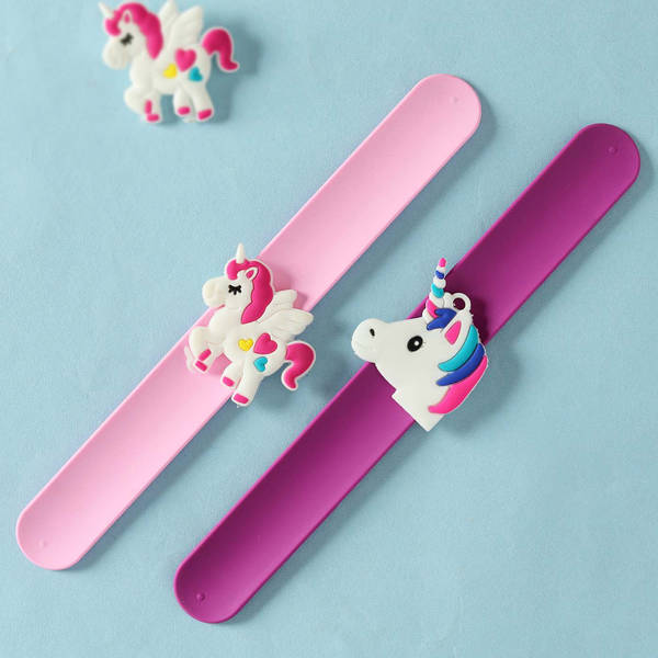 Unicorn Slap Band Kids Rakhi (Set of 2)