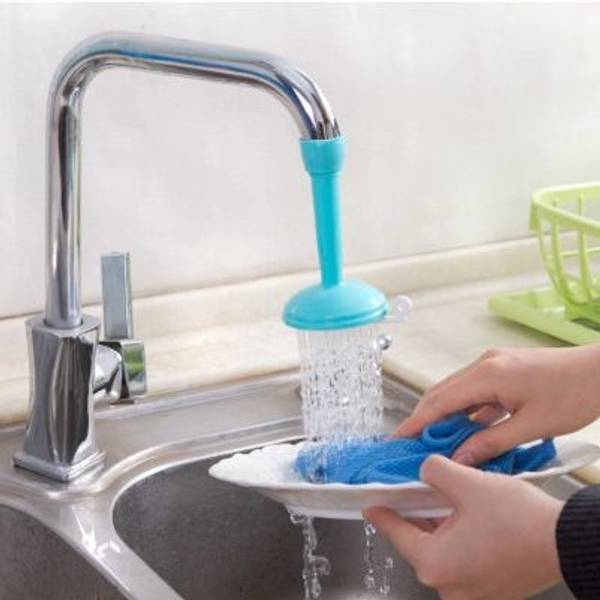 Water Faucet - 360-Degree Rotating - Silicone - Assorted - Single Piece