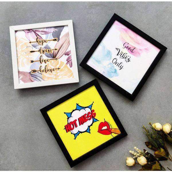 Wooden Frames - Hot Mess Combo - Set Of 3